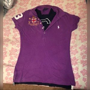 Purple & Navy Blue Polo